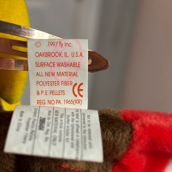 RARE Ty GOBBLES Plush Turkey Toy - 1997 - Picture 6 of 8